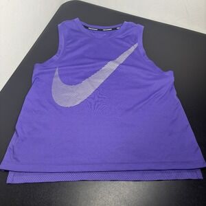 Nike Women's City Core Dry Racerback Running‎ Tank Top Purple Sz Small Athletic